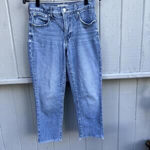 MADEWELL Women's The Mid-Rise Perfect Vintage Jean SIZE 25 NA924 ( Damage  READ)